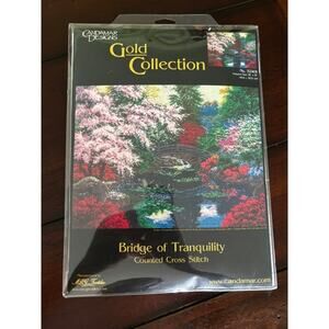Vintage Candamar Gold Collection Bridge of Tranquility Counted Cross Stitch NEW